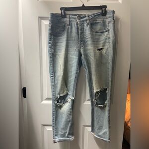 American Eagle Outfitters Light Blue Boyfriend Jeans